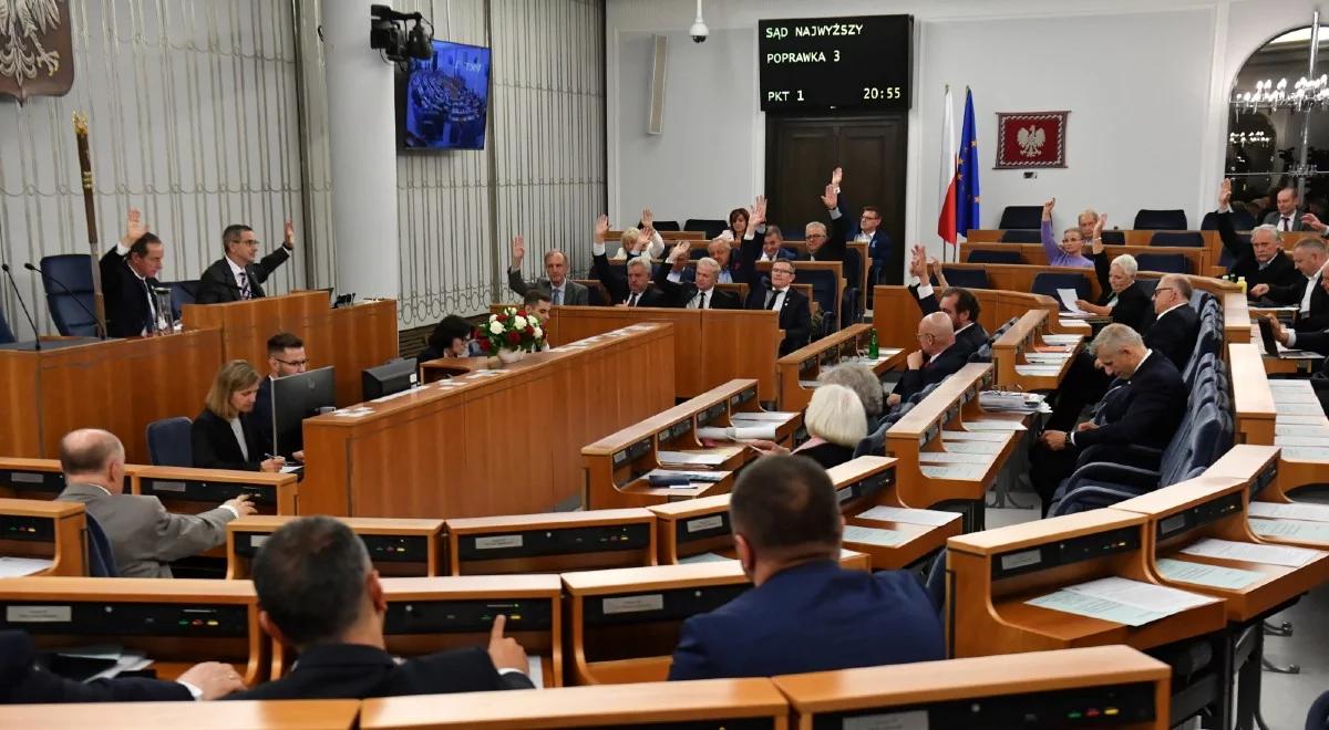 Senat przyjął ustawę o Sądzie Najwyższym. Nowelizacja wraz z poprawkami trafi do Sejmu