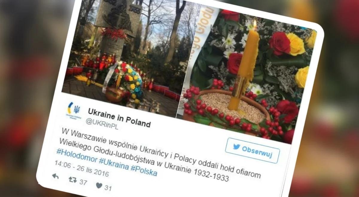 Ukraińcy uczcili w Warszawie pamięć ofiar Wielkiego Głodu