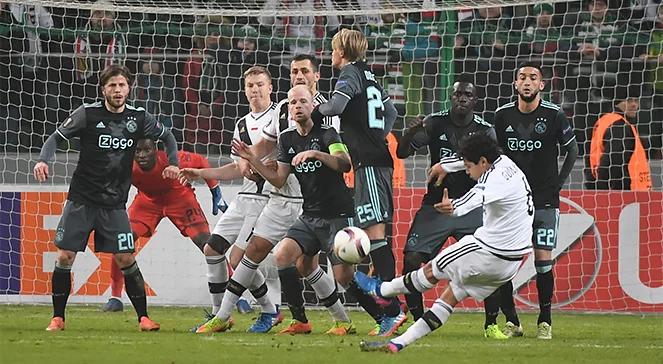 Liga Europy: Legia remisuje z Ajaxem