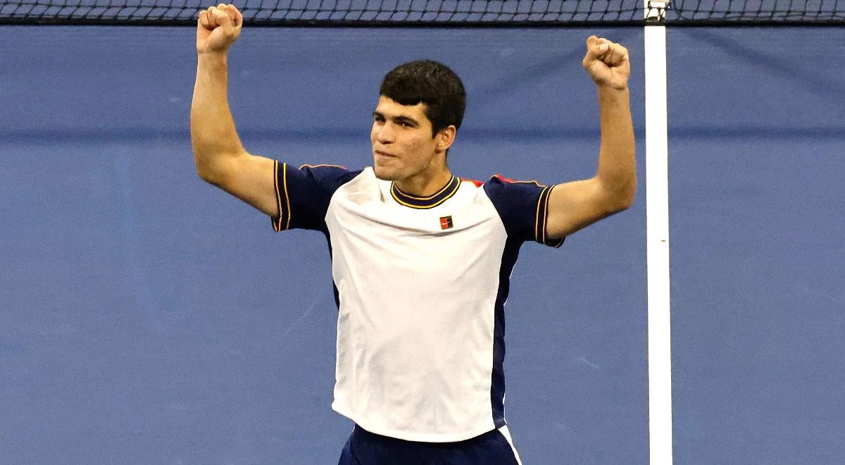 US Open: Carlos Alcaraz pisze historię. 18-latek w ćwierćfinale 