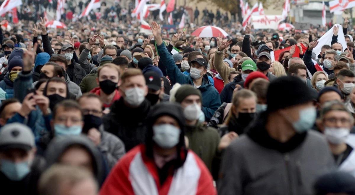 Protesty na Białorusi. Zatrzymano kilkadziesiąt osób