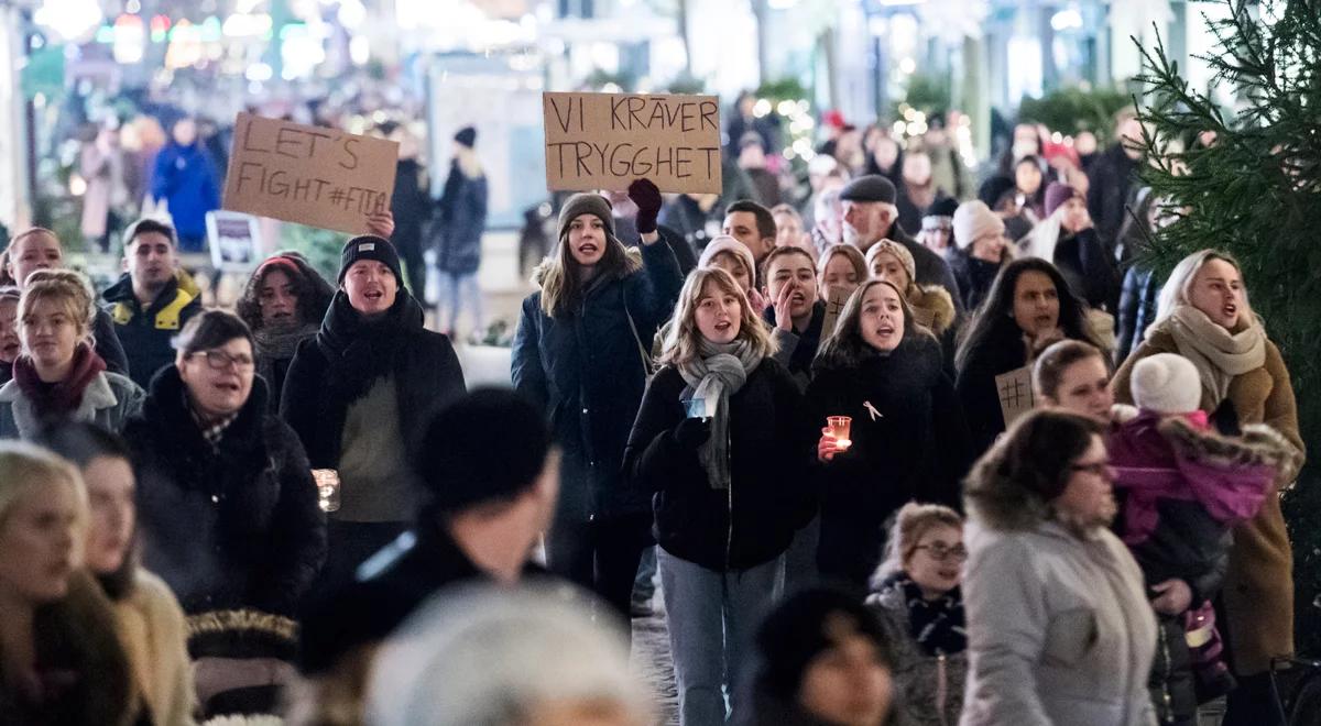 Demonstracje w Szwecji po serii zbiorowych gwałtów