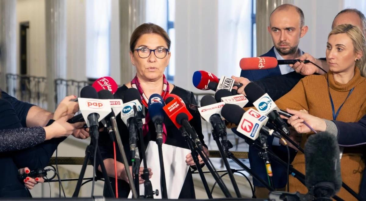 Beata Mazurek o zatrzymaniach CBA: nie będzie "świętych krów"