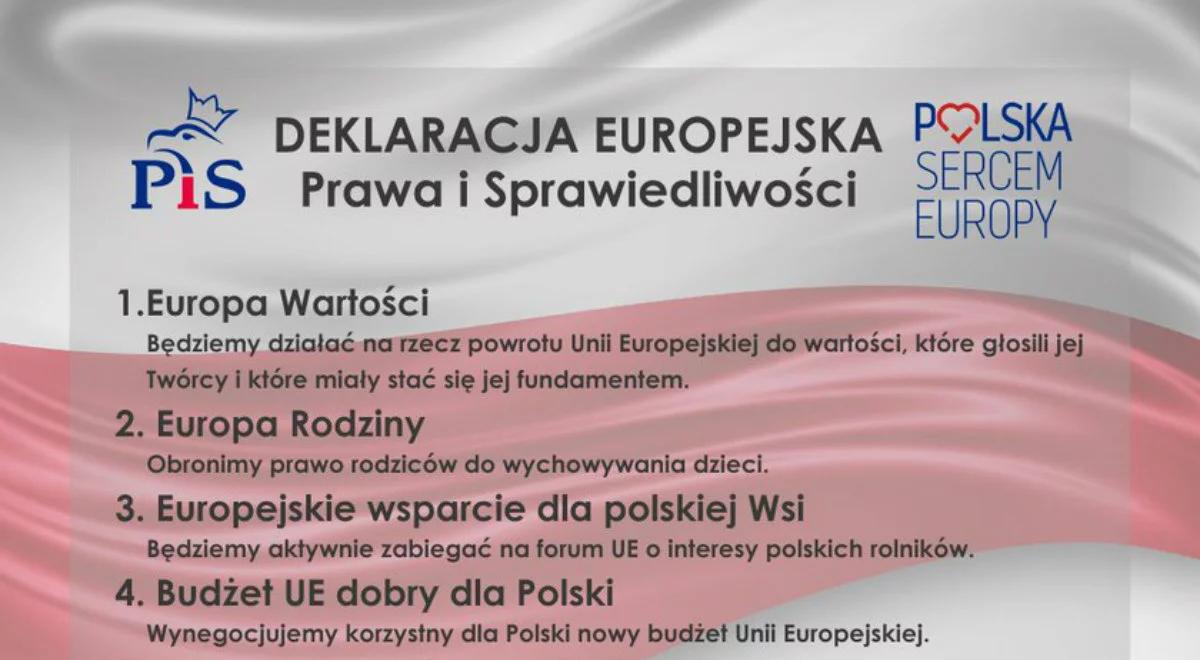 "12 punktów, jak 12 gwiazd we fladze UE". Deklaracja Europejska PiS 