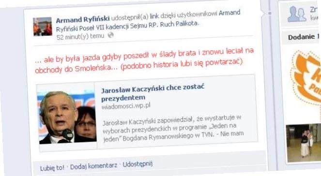 "Gdyby poszedł w ślady..." Ryfiński o prezesie PiS