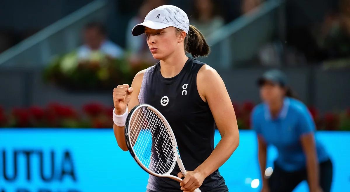 WTA Madryt: Iga Świątek melduje się w 1/8 finału. Polka oddała rywalce tylko pięć gemów