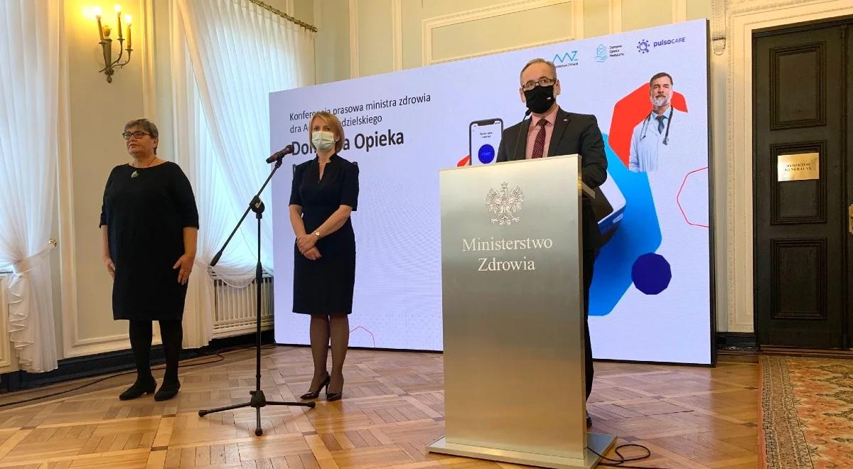 "To realne narzędzie do walki z dużą liczbą zgonów". Minister zdrowia o programie #DomowaOpiekaMedyczna 
