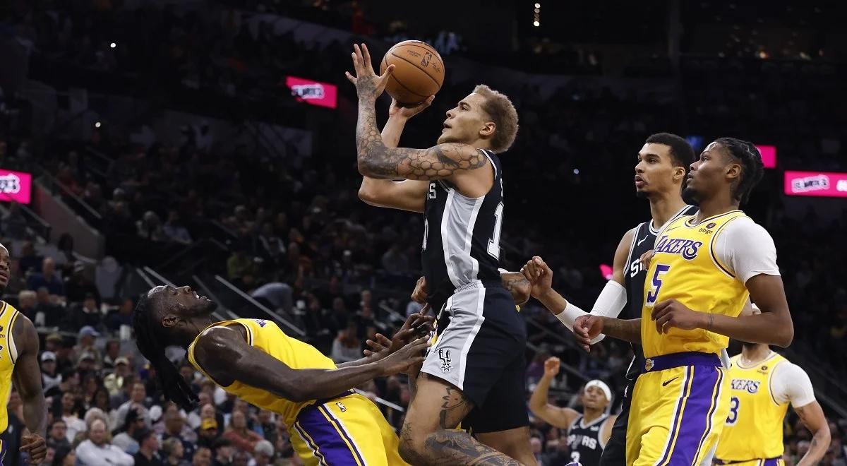 NBA: dobry występ Sochana to za mało. Spurs przegrali z Jazz