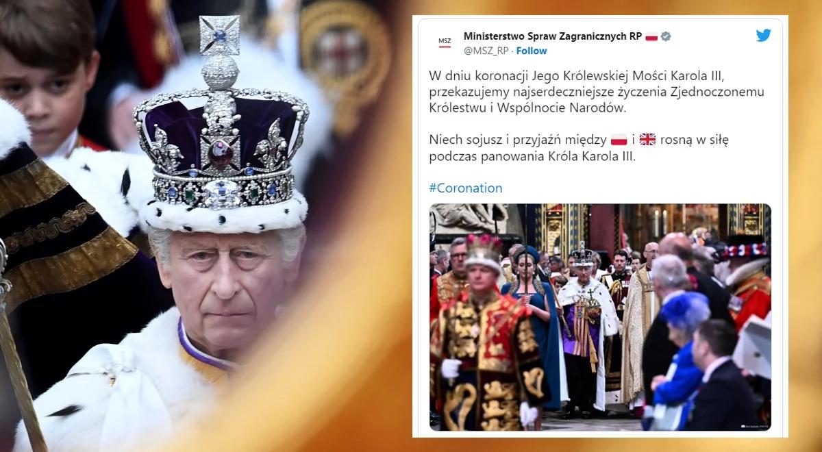 "Niech sojusz i przyjaźń rosną w siłę". MSZ w dniu koronacji króla Karola III
