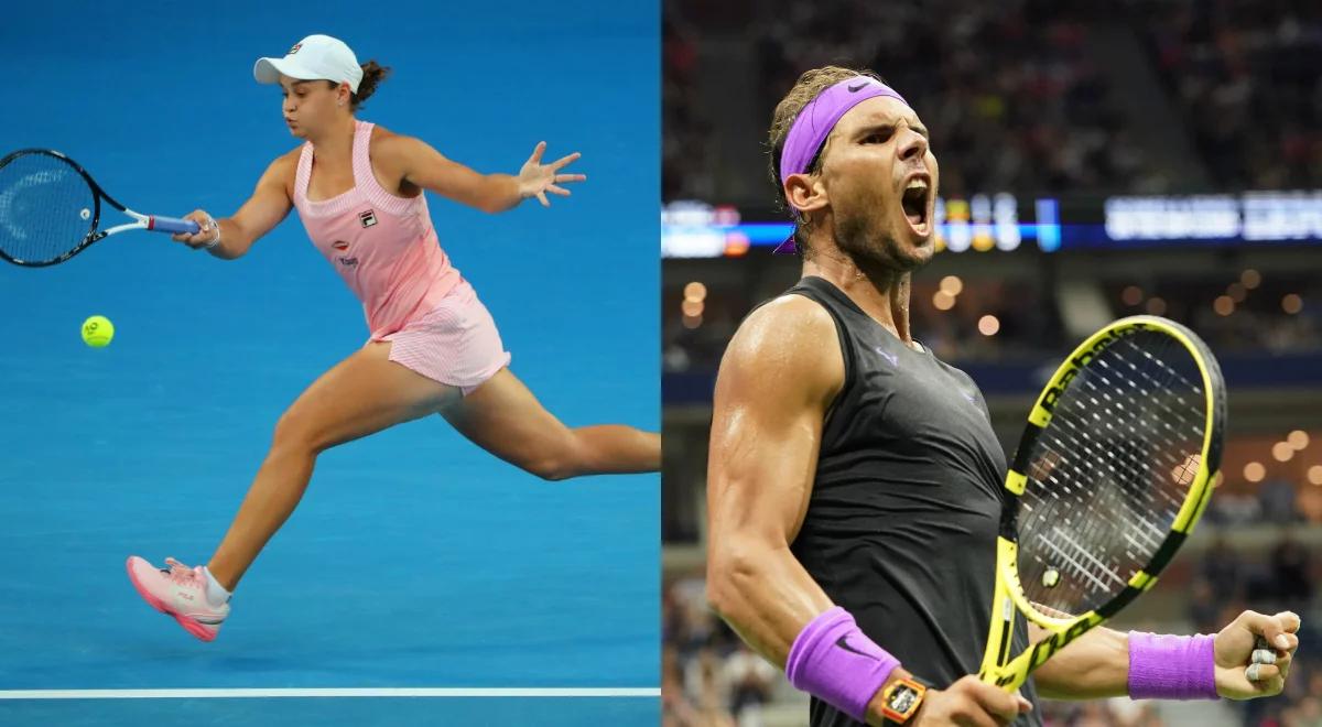 Tenis: wybrano najlepszych singlistów roku. Barty i Nadal wyróżnieni