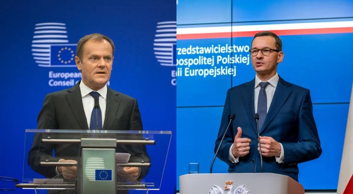 Morawiecki wskazał różnicę między Tuskiem a PiS. "Premier polskiej biedy vs. partia, która dba o bezpieczeństwo"