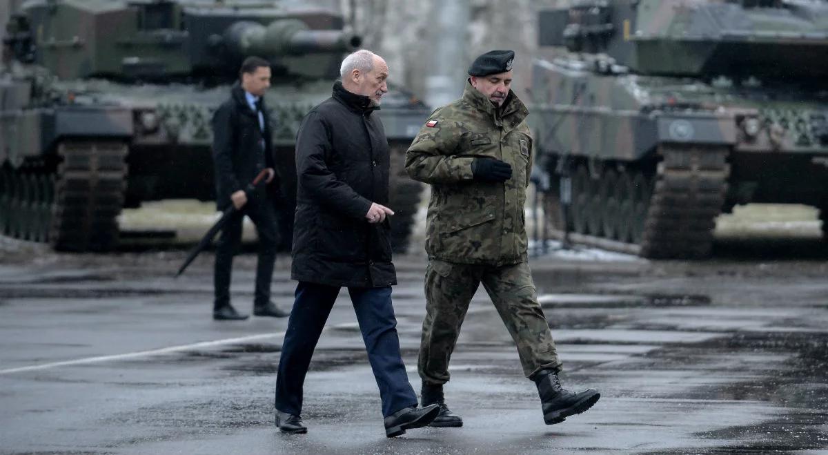 Szef MON: przesunięcie Leopardów na wschód oznaką zmiany strategii
