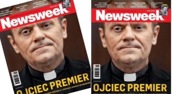 Tusk w koloratce. Premier klęka przed sutanną?