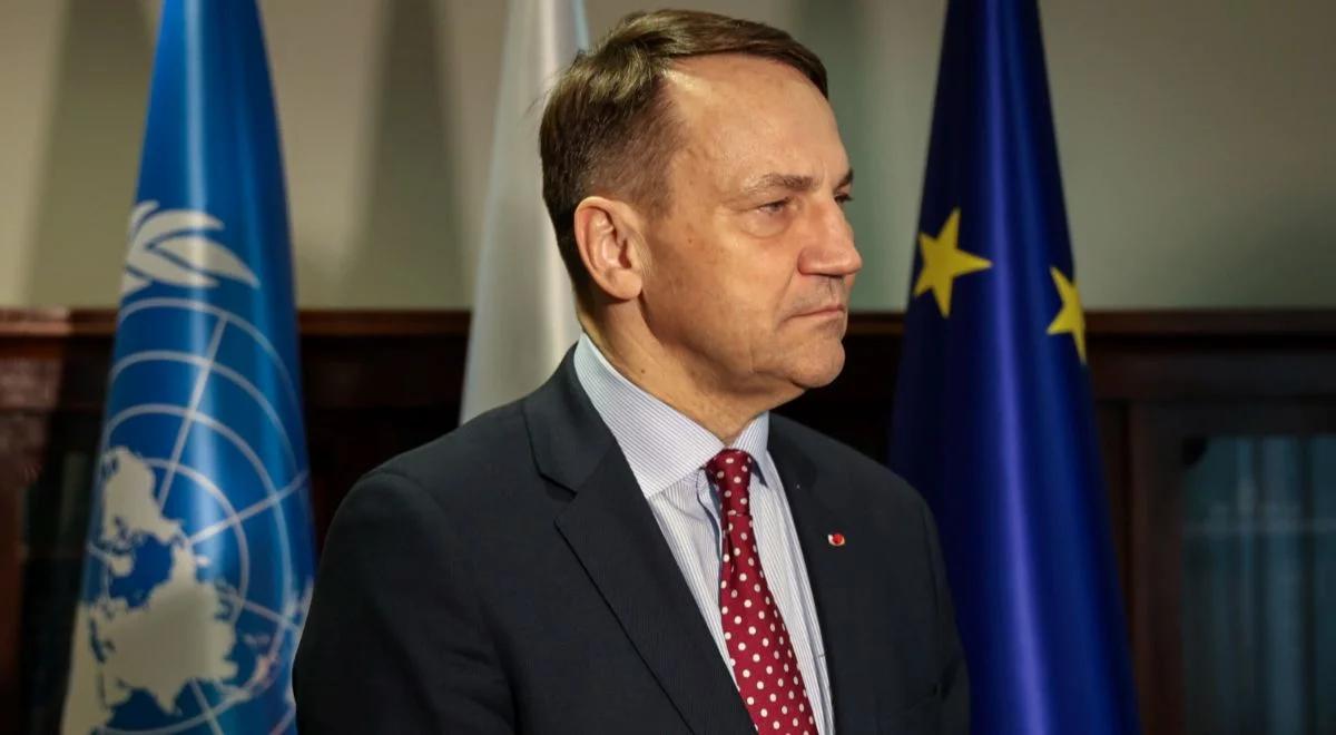 "Wycofajcie swoje wojska". Radosław Sikorski zwrócił się do ambasadora Rosji przy ONZ