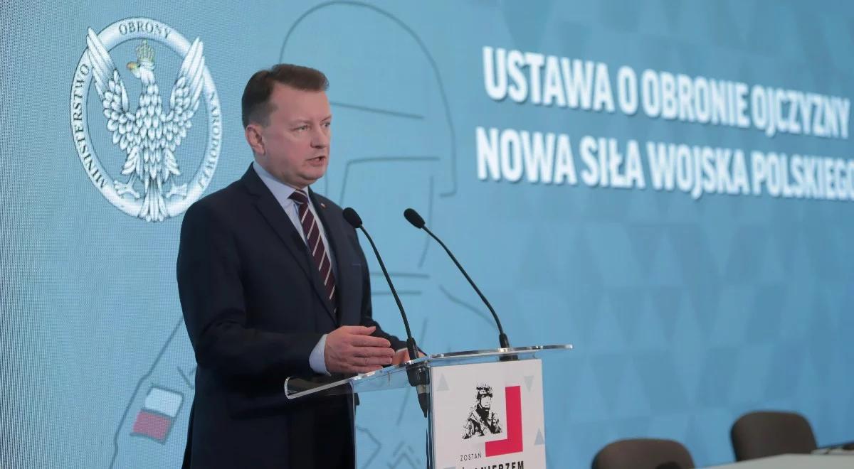 "Naszym celem jest, żeby Wojsko Polskie liczyło 300 tys. żołnierzy". Jasna deklaracja szefa MON