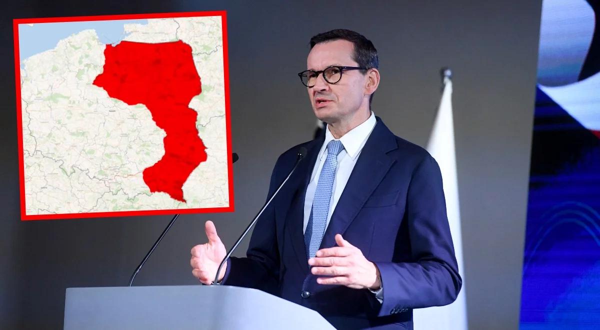 Premier Morawiecki o "linii zdrady Tuska": należy bronić terytorium całego kraju