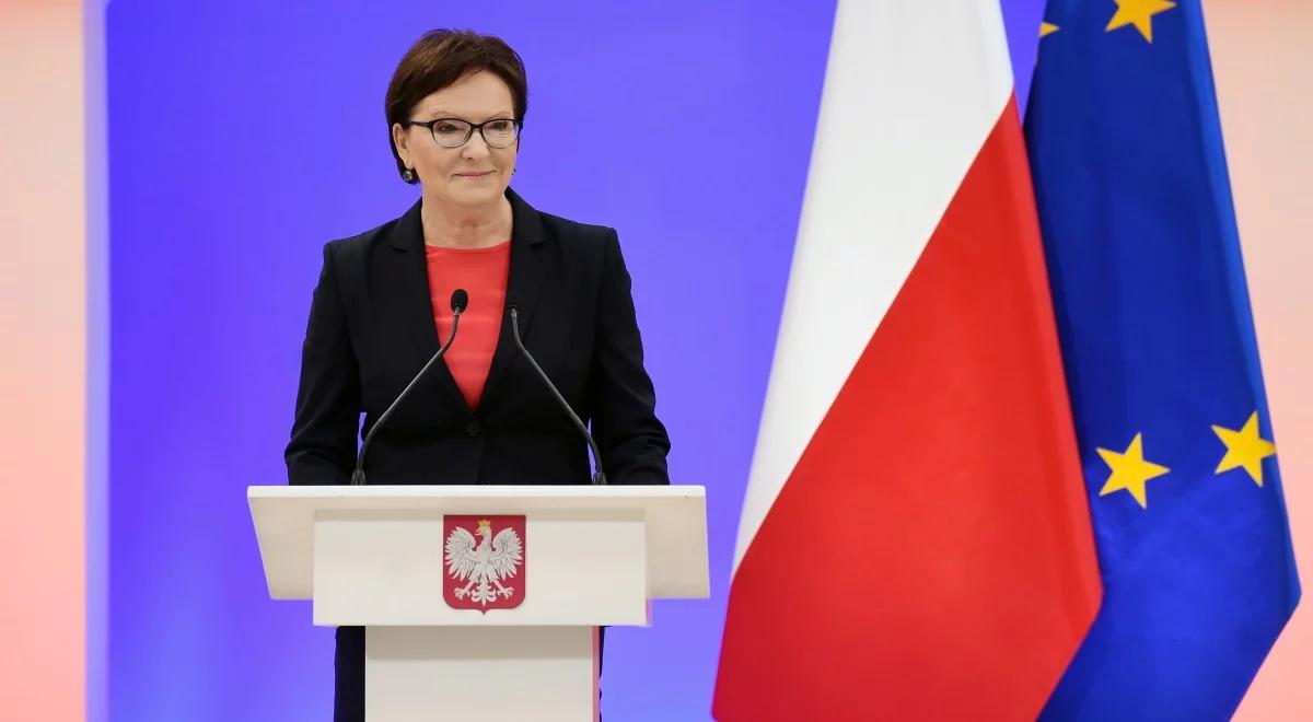 Premier Ewa Kopacz: za nami rok spełnionych obietnic