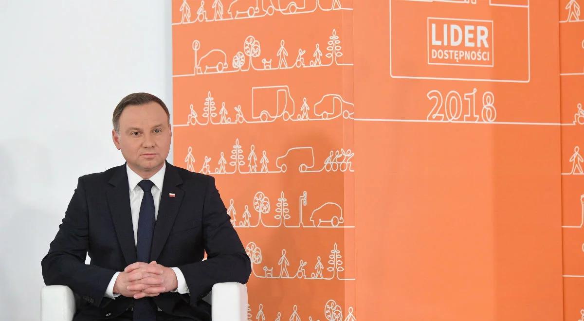 Prezydent: nowoczesne państwo musi być dostępne dla niepełnosprawnych