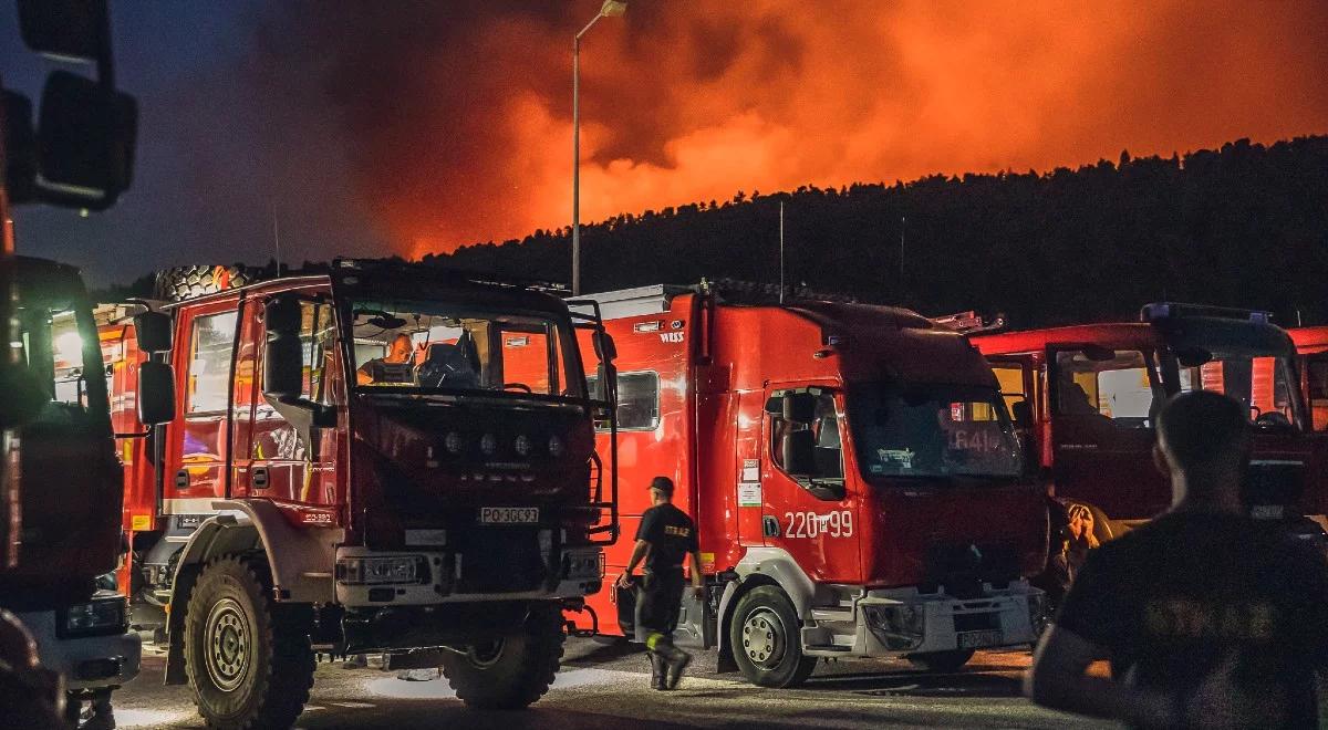 Kiedy powrót strażaków z Grecji? "Pożar rozwija się dynamicznie i jest nieprzewidywalny"