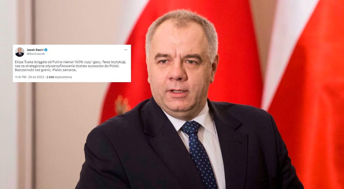 "Bezczelność bez granic". Jacek Sasin odpowiedział na krytykę Platformy Obywatelskiej