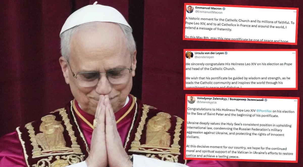 Świat wita nowego papieża Leona XIV. Życzenia "mądrości, natchnienia i siły"