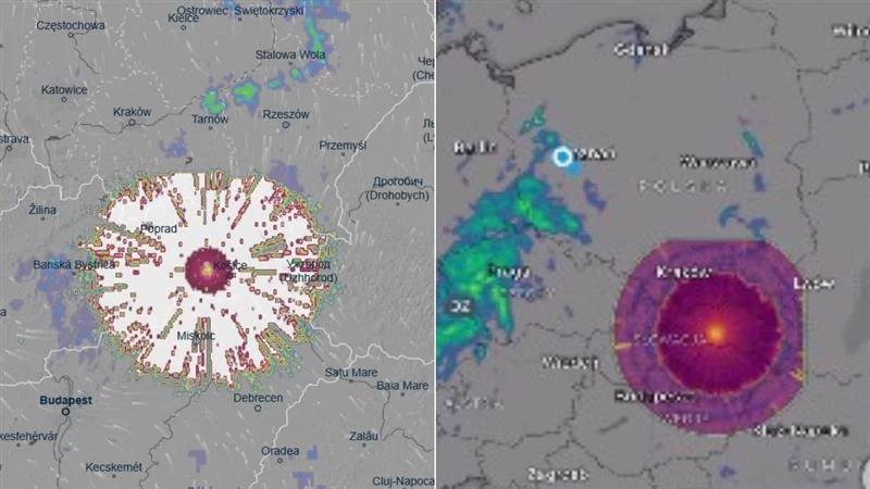 Tajemnicza anomalia na radarze. Wygląda jak wybuch blisko Polski