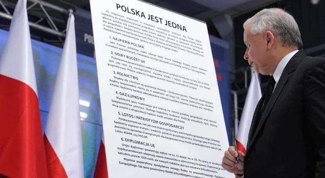 Deklaracja PiS: główne siły jednym głosem