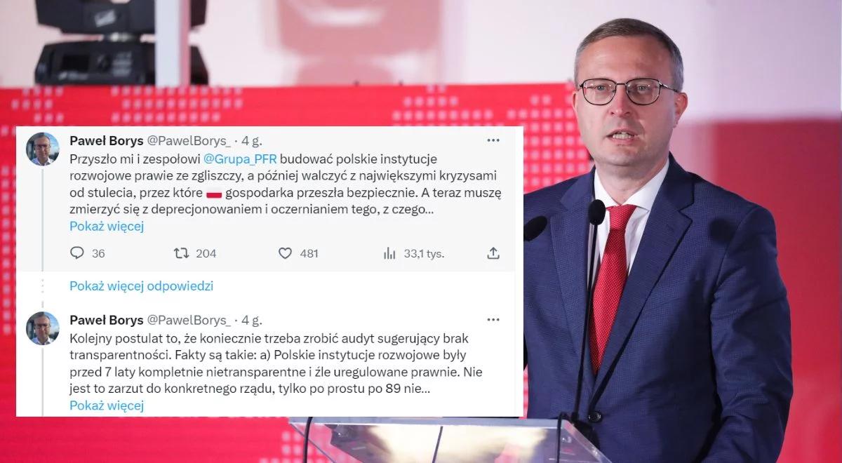 Paweł Borys broni dorobku PFR. "Mamy silne i sprawne instytucje, które wspierają rozwój przedsiębiorstw"