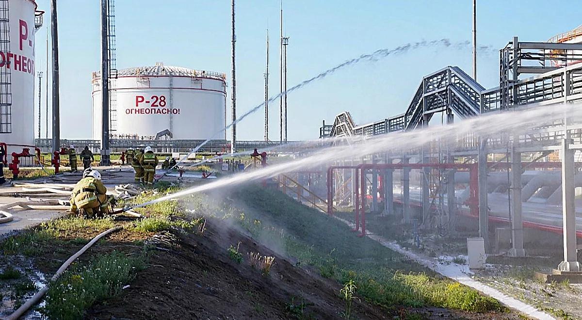 Kolejny tajemniczy wybuch w Rosji. Płonie zbiornik z paliwem