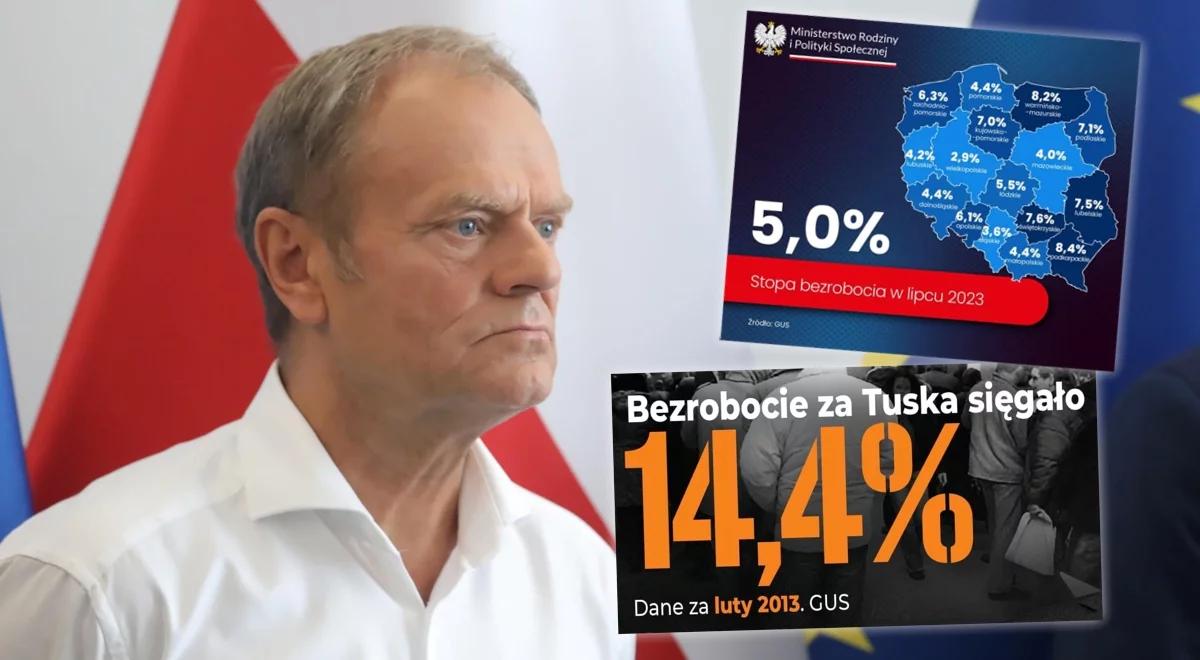 PiS rusza z akcją "Tusk znaczy bezrobocie". Przedstawiamy mapę "czarnych plam" rządów PO