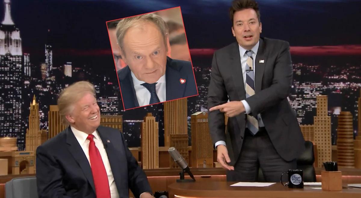 W znanym talk-show kpili z Trumpa. W pewnym momencie pojawił się... Tusk