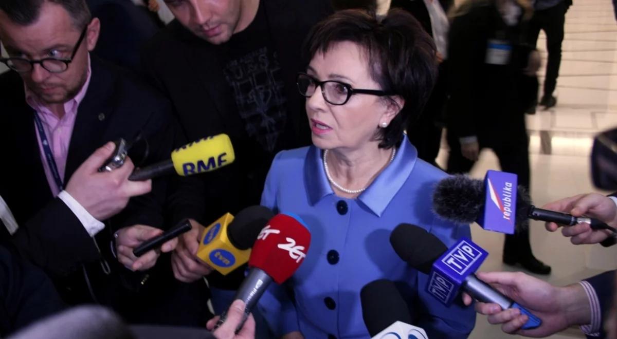 Elżbieta Witek ws. konstytucji: to nie jest pomysł pana prezydenta, to jest pomysł PiS