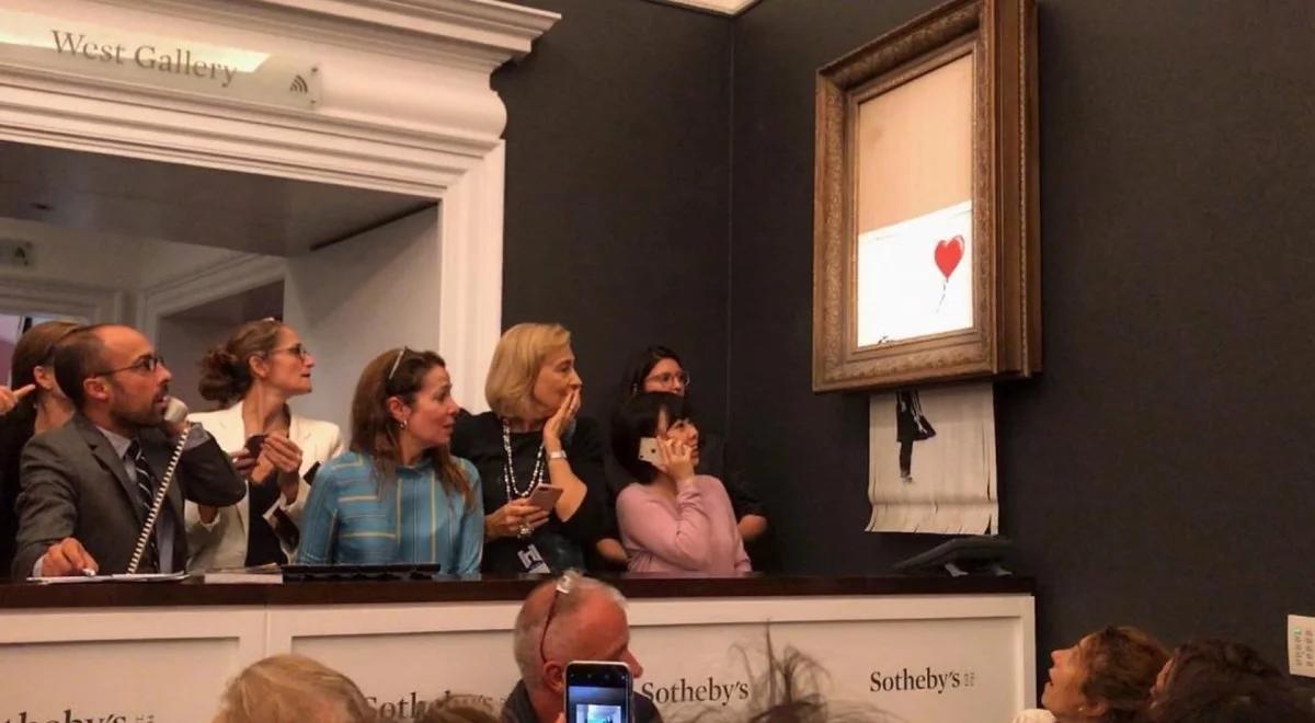 Wielka Brytania: nabywca zniszczonego obrazu Banksy'ego obstaje przy zakupie