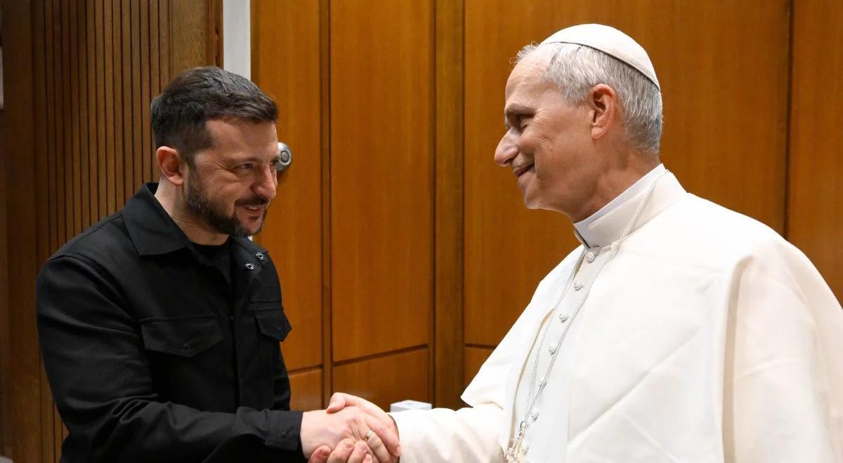 Papież spotkał się z Zełenskim. "Symbol nadziei na pokój"