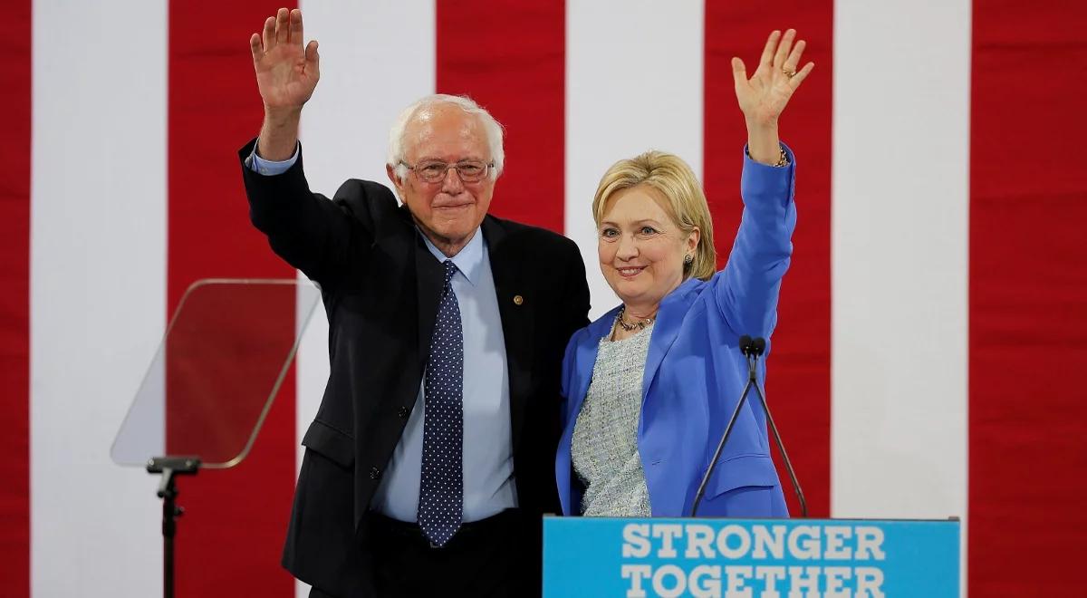 Wybory prezydenckie w USA. Bernie Sanders wsparł Hillary Clinton