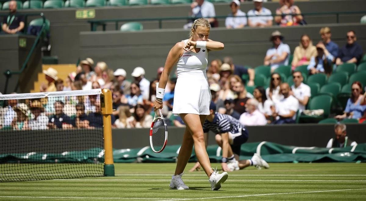 Wimbledon: sensacja w Londynie. Anett Kontaveit żegna się z turniejem