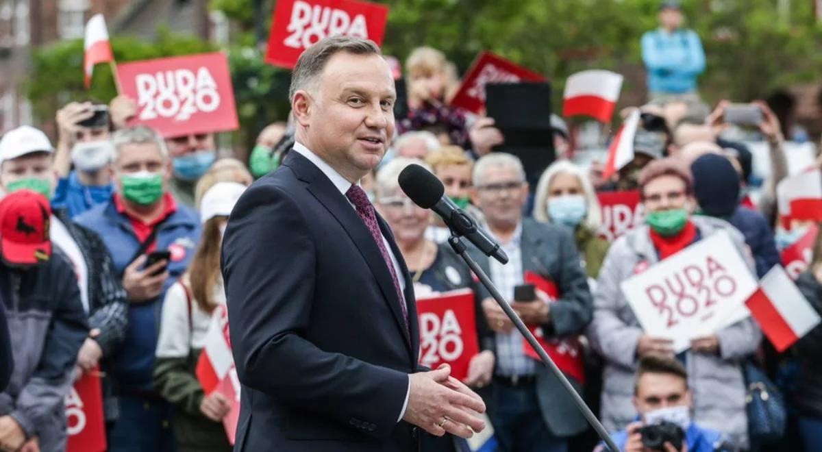 "Tak jak ja, chcą silnej Polski, która pamięta o słabszych". Prezydent o wyborcach Bosaka