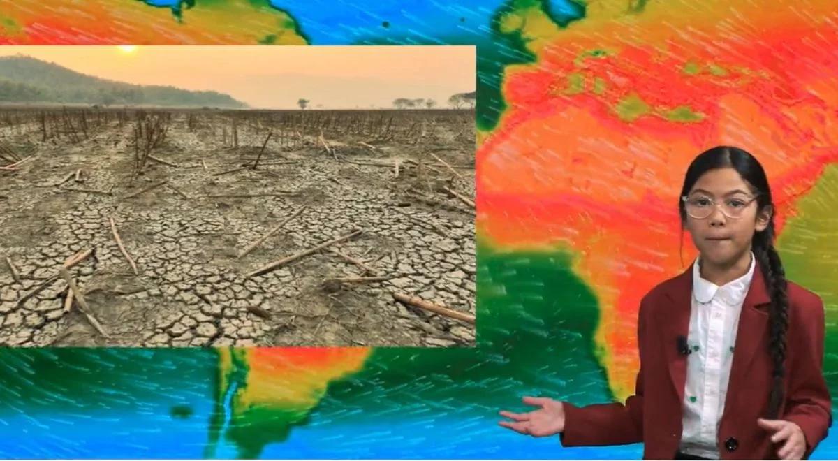 Kampania edukacyjna o zmianie klimatu. Dzieci zapowiadają prognozę pogody przyszłości