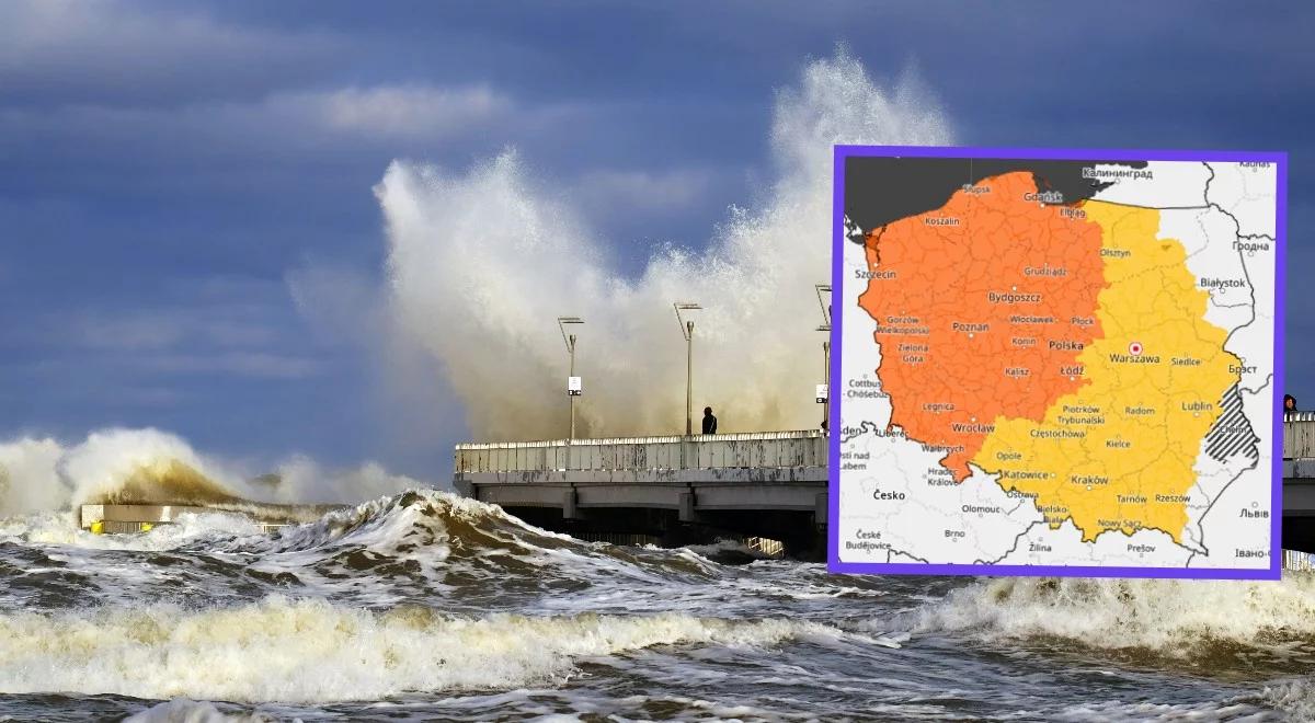 IMGW ostrzega przed silnym wiatrem. Alerty obejmują prawie całą Polskę