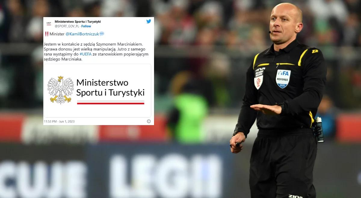 "Donos jest wielką manipulacją". Kamil Bortniczuk staje w obronie Szymona Marciniaka