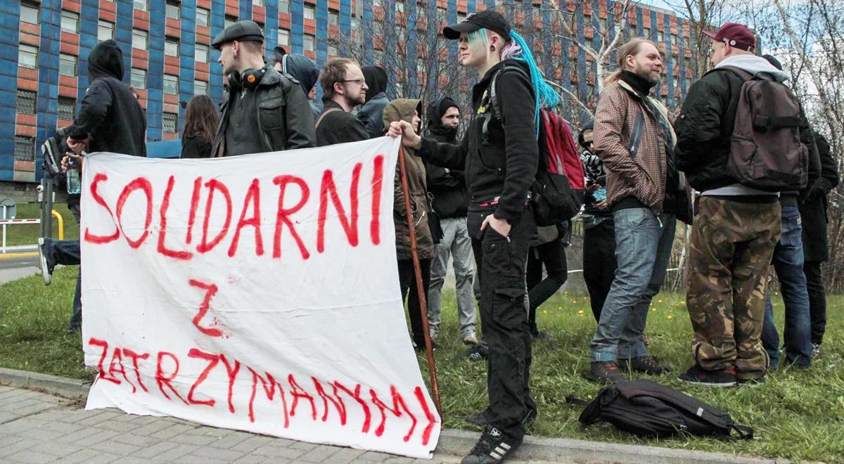 Zatrzymania anarchistów w Katowicach. Pikiety solidarności w całej Polsce