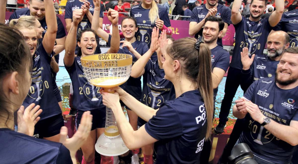 Puchar Polski siatkarek: Chemik obronił trofeum po świetnym meczu. Ósmy triumf policzanek w historii 