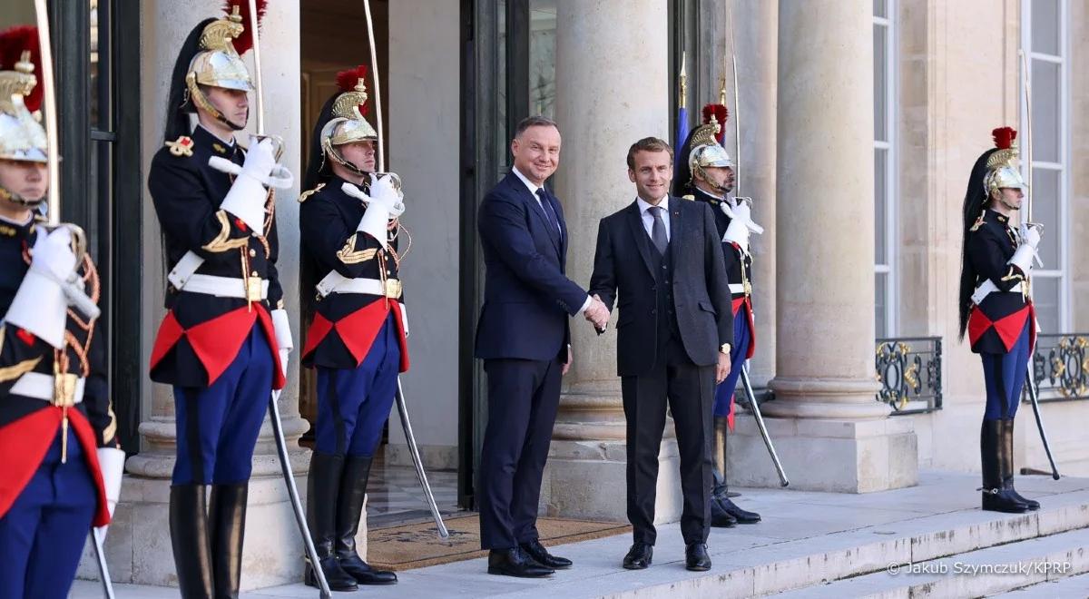 "Zamykamy stare spory i otwieramy nowe możliwości". Wiceminister rozwoju o spotkaniu Duda-Macron