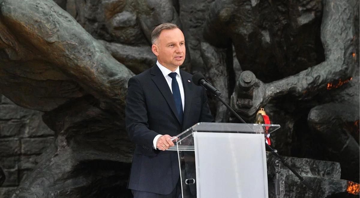 Prezydent Duda: dzięki wysiłkowi powstańców warszawskich udało nam się odzyskać wolną Polskę