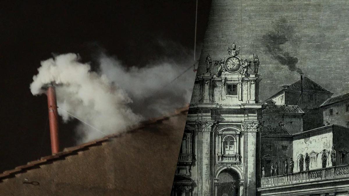 Biały dym na konklawe. Dziś łatwo go otrzymać, dawniej był to niemały problem