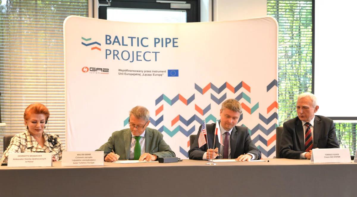 Baltic Pipe coraz bliżej. Polska podpisała umowę na dostawę sprzętu z USA