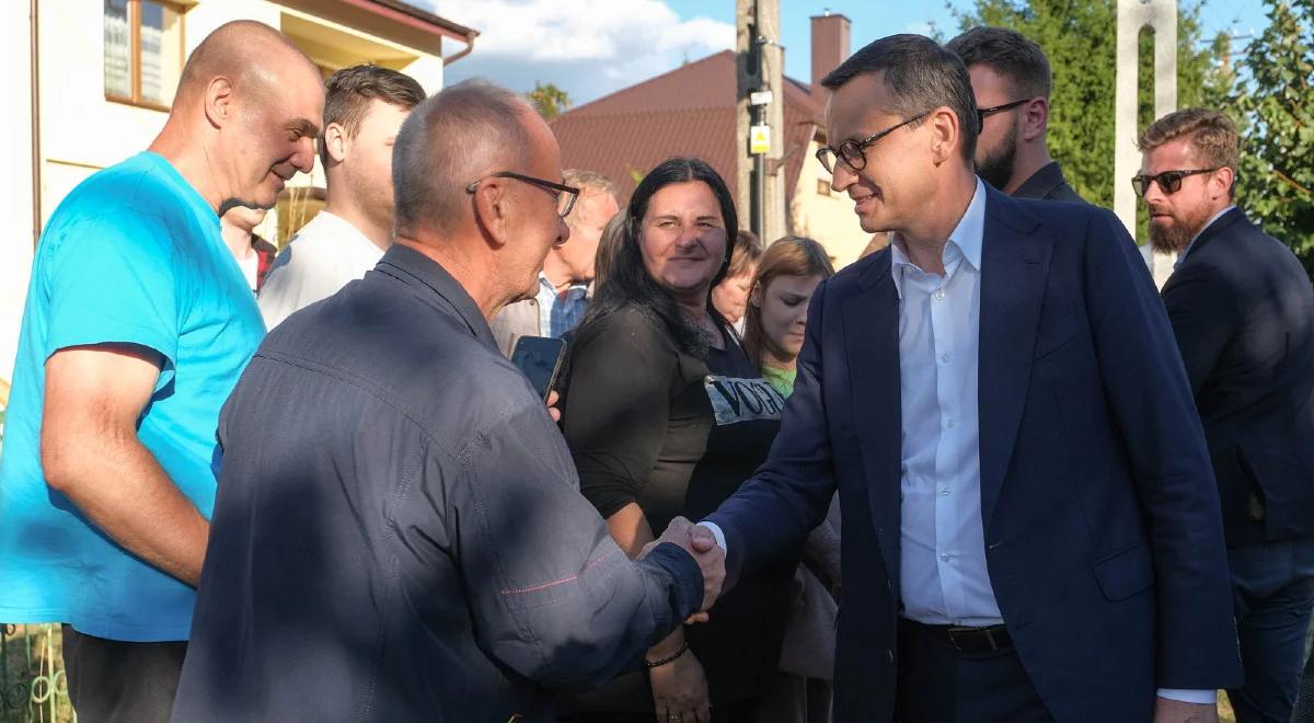 Spotkania premiera Morawieckiego z Polakami. Szef rządu w Wysokiem Mazowieckiem