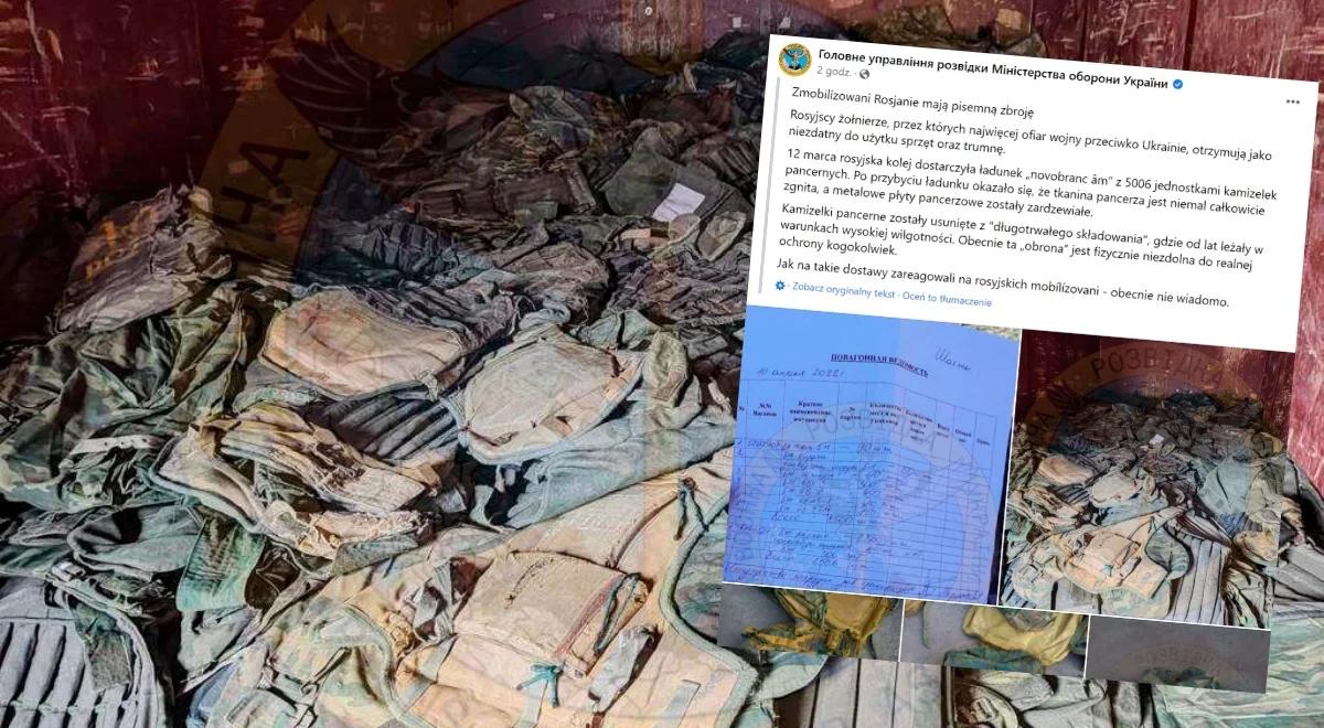 Rosyjscy żołnierze dostają przegniłe wyposażenie. "Śmieci zdjęte z ewidencji"