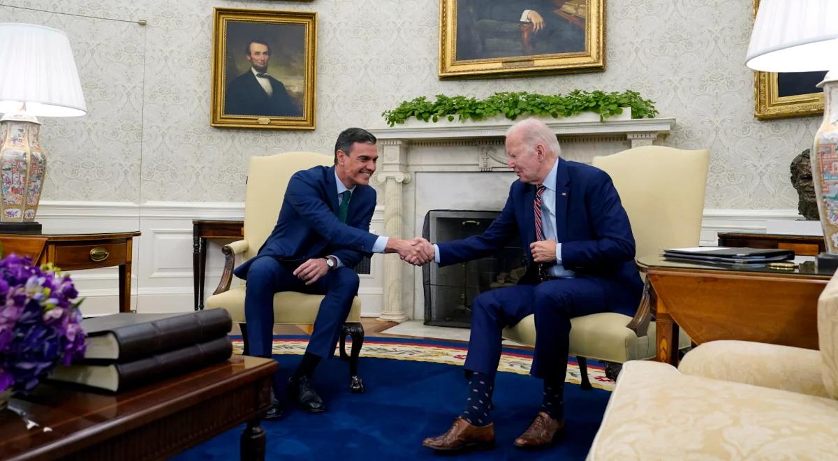 Spotkanie prezydenta USA i premiera Hiszpanii. Biden dziękuje za pomoc dla Ukrainy