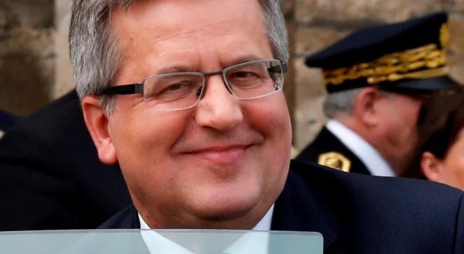 Komorowski w Paryżu. Mówił o polskim hydrauliku